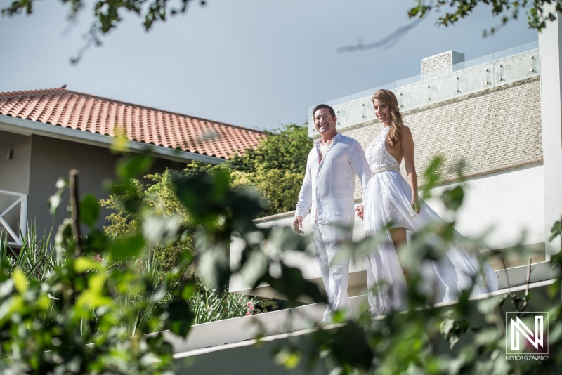 Bride and Groom Photoshoot at beach house