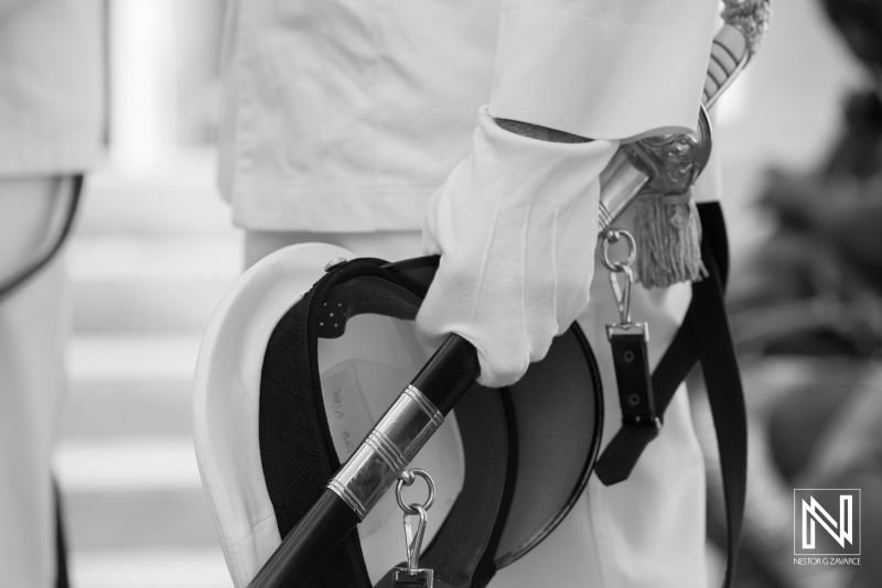 Navy attire with hat and sword