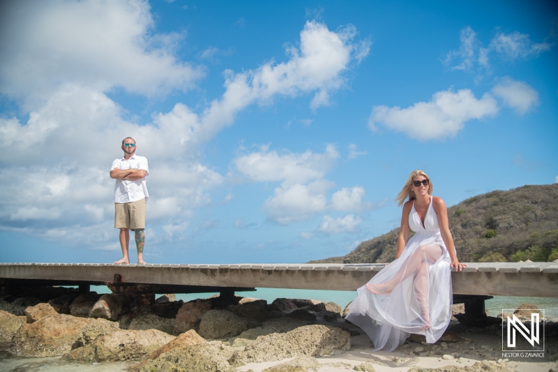 Anniversary photo session at Playa Porto Mari