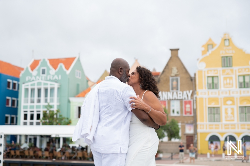 Anniversary photoshoot at Queen Emma Bridge