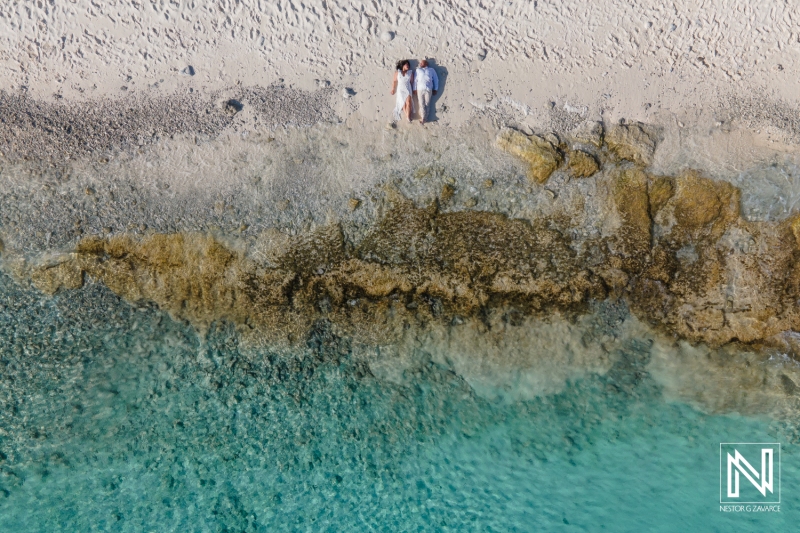 Anniversary drone photoshoot at Cas Abao Beach