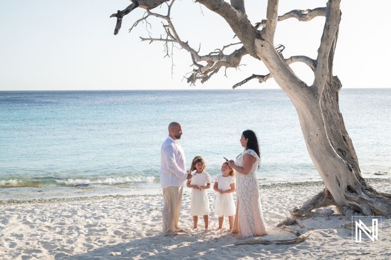 Anniversary vows at Cas Abao Beach