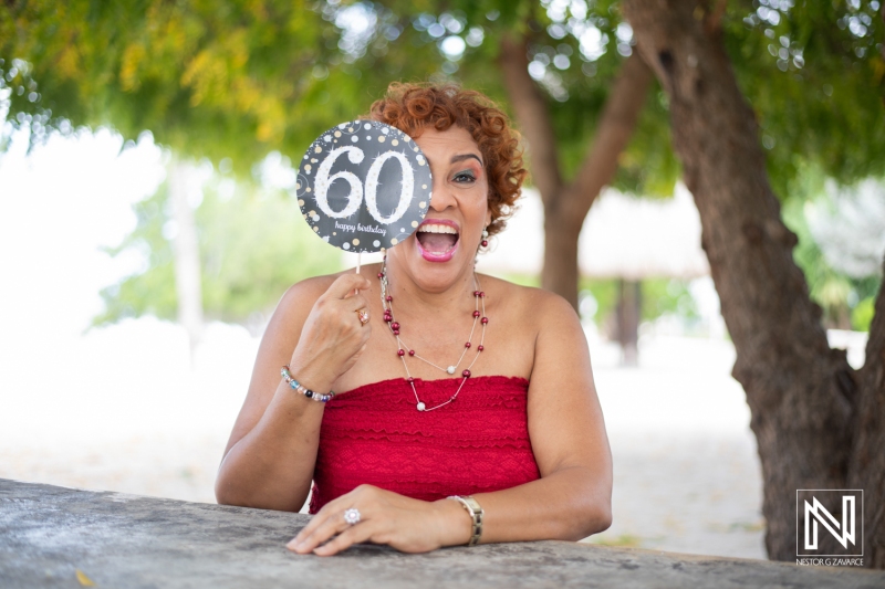 Celebrating a joyful 60th birthday in Curacao with friends and family around