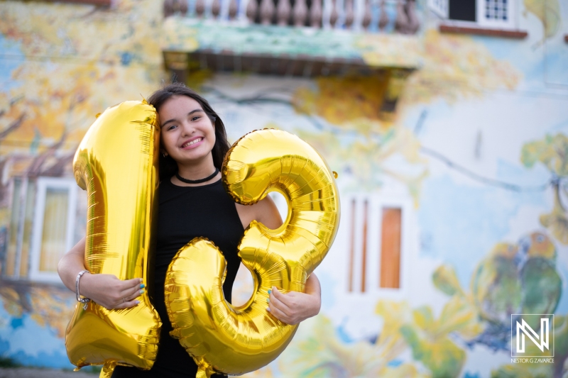 Celebrating a birthday in Curacao with vibrant decorations and joyful moments