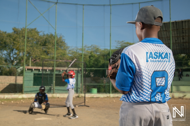 Youth baseball game in Curacao showcases budding talents and community spirit on a sunny day