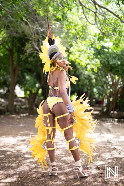 Celebrating culture with vibrant costume in Curacao during festival season