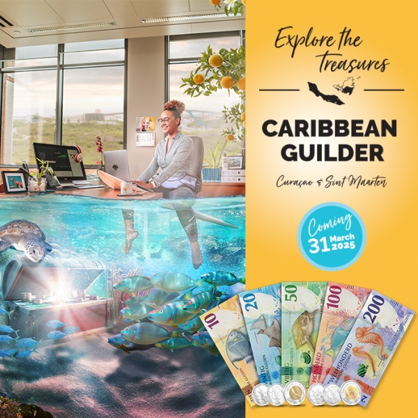 New currency campaign highlights Caribbean Guilder for Curacao and Sint Maarten launched in stunning office setting