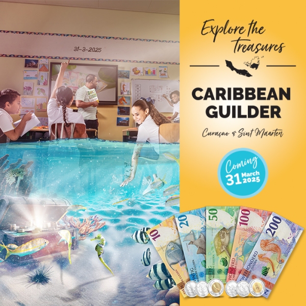 Currency campaign promotes Caribbean Guilder in Curacao and Sint Maarten for launch on March 31, 2025