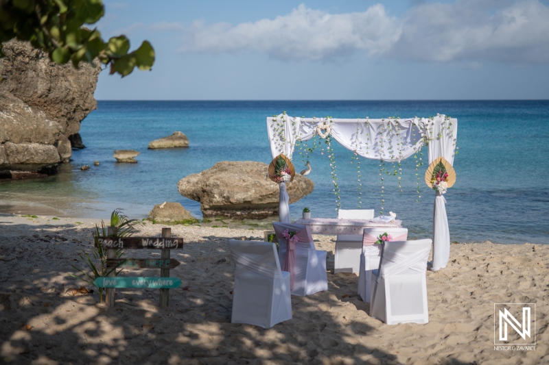 Destination Wedding at Daaibooi Beach