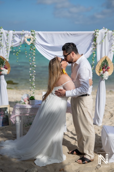 Caribbean Beach Wedding in Curacao