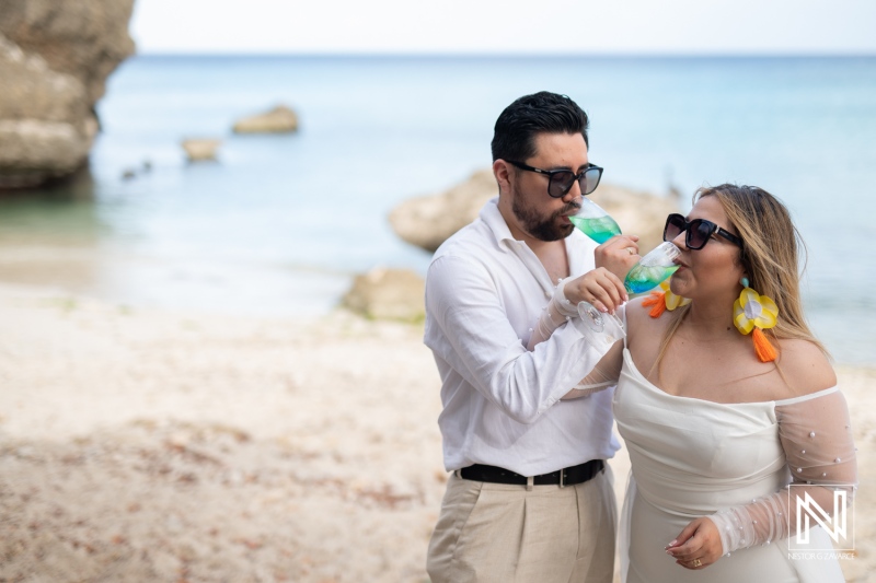 Elegant Bride at Daaibooi Beach