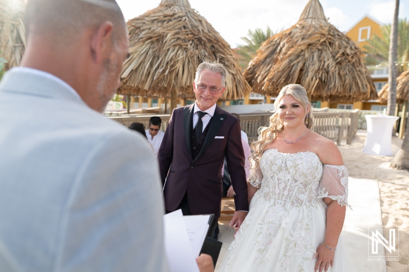 Waterfront Wedding Portrait in Curacao