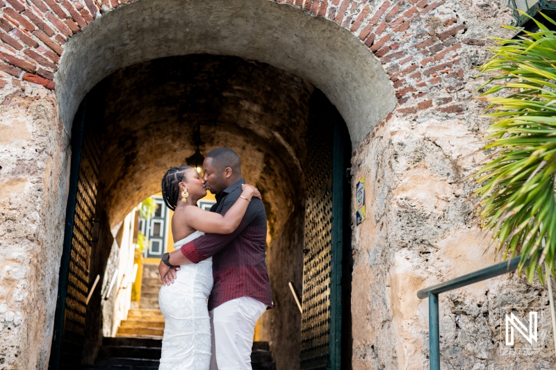 Engagement photoshoot at Fort Nassau