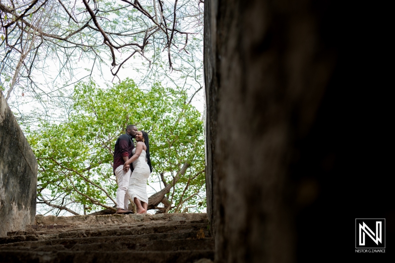 Engagement photoshoot at Fort Nassau