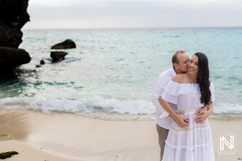 Engagement photoshoot session at Daaibooi Beach