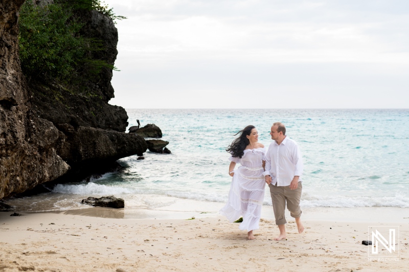 Engagement photoshoot session at Daaibooi Beach