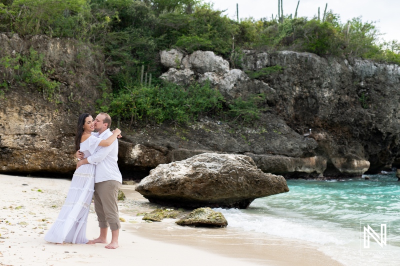 Engagement photoshoot session at Daaibooi Beach