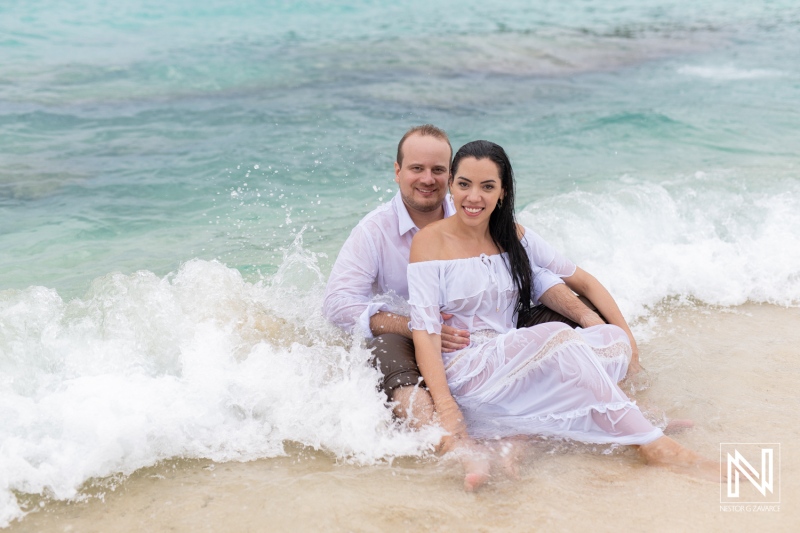 Engagement photoshoot session at Daaibooi Beach