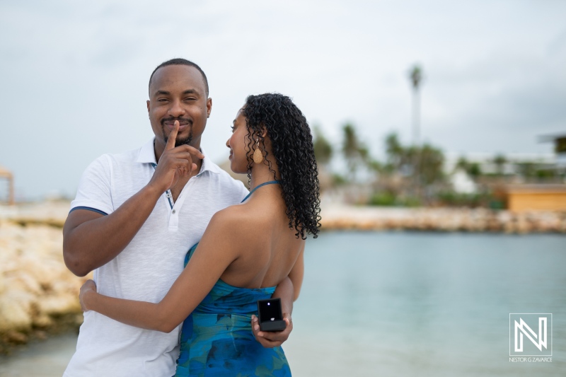 Engagement photoshoot at Mangrove Beach Corendon