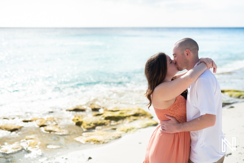 Curacao engagement photography at Cas Abao