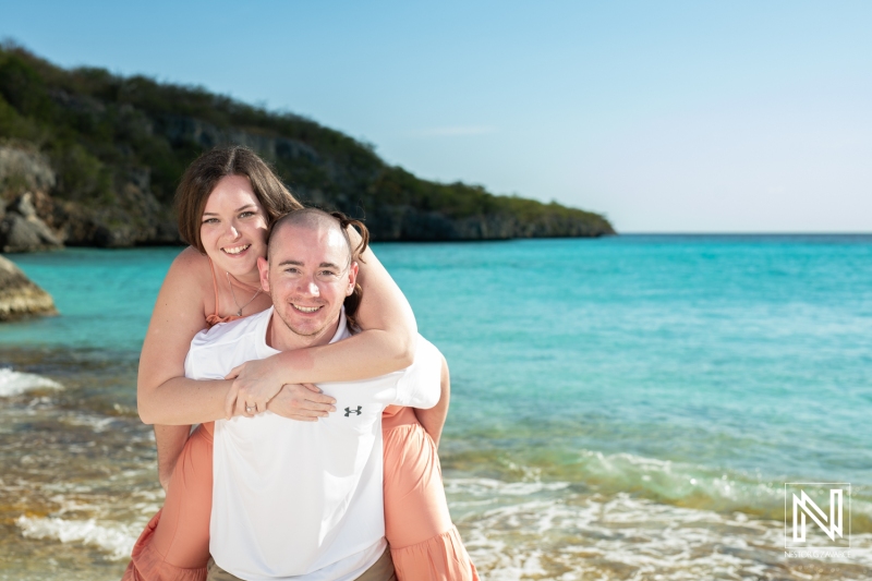 Curacao engagement photography at Cas Abao