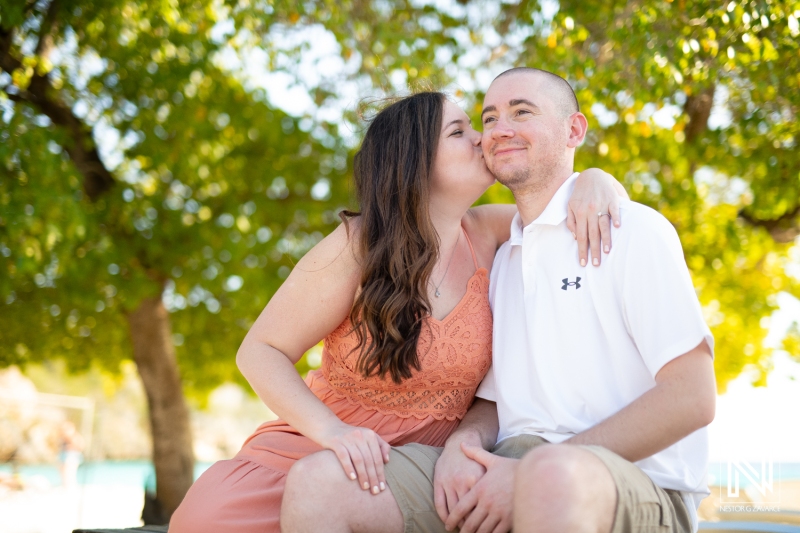 Curacao engagement photography at Cas Abao