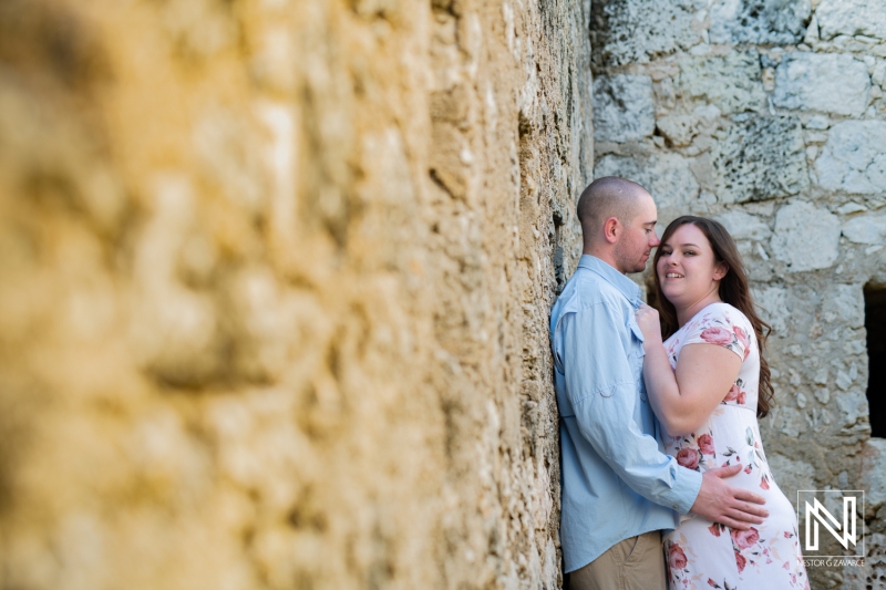 Curacao engagement photography at Sint Michiel