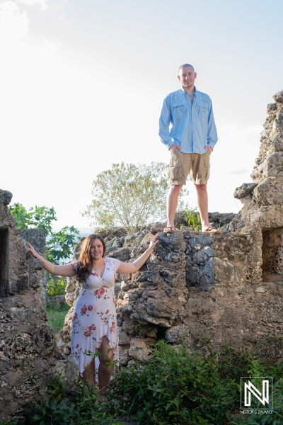Curacao engagement photography at Sint Michiel
