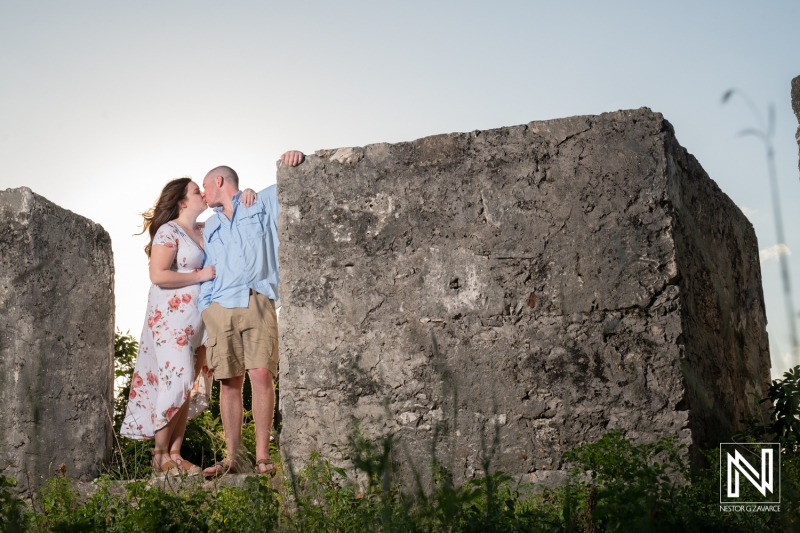 Curacao engagement photography at Sint Michiel