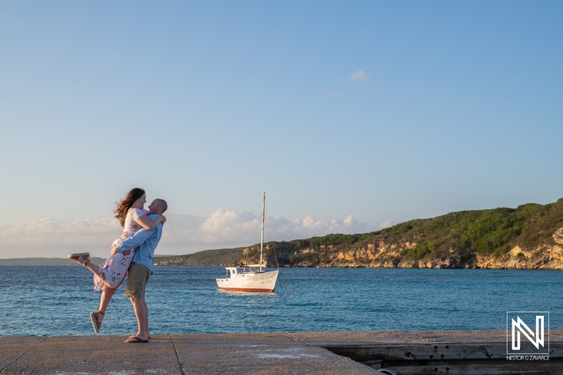 Curacao engagement photography at Sint Michiel