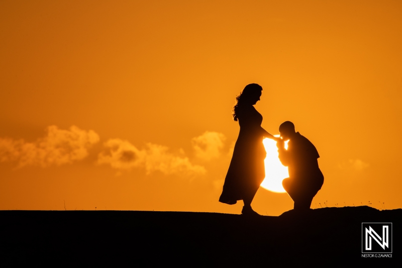 Curacao engagement photography at Sint Michiel