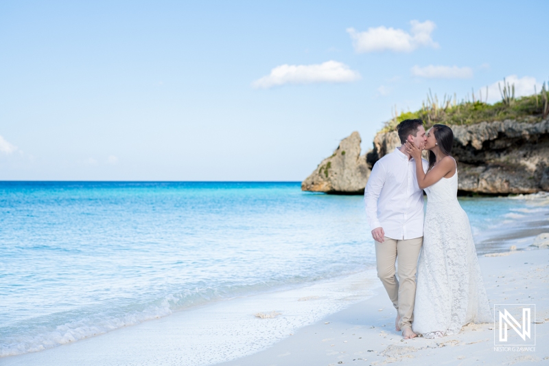 Engagement photoshoot session at Cas Abao Beach