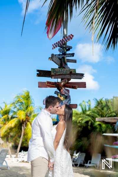 Engagement photoshoot session at Cas Abao Beach