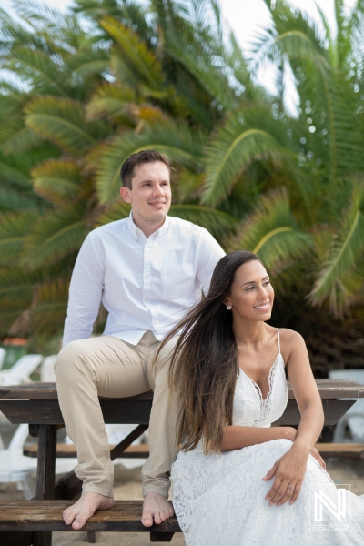 Engagement photoshoot session at Cas Abao Beach