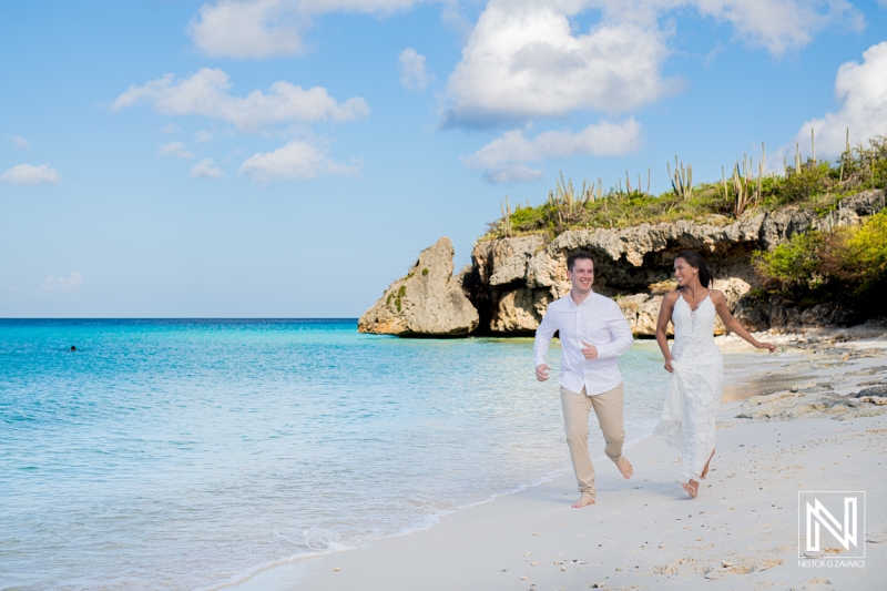 Engagement photoshoot session at Cas Abao Beach