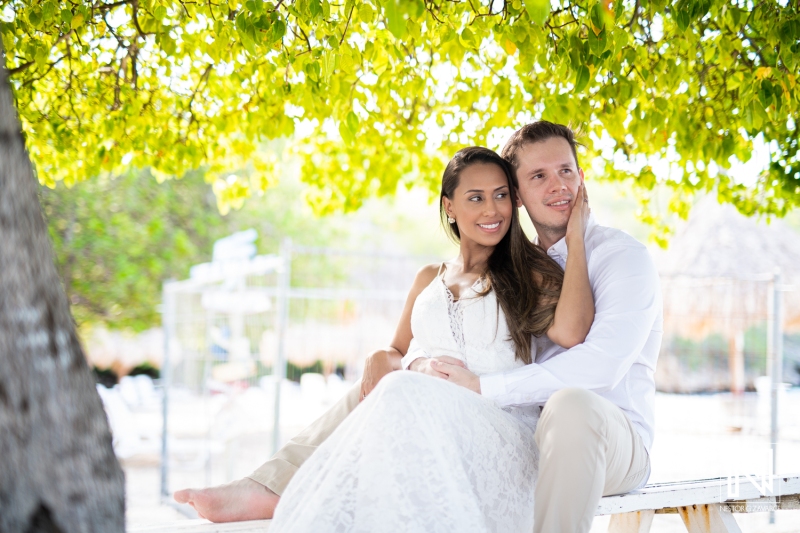 Engagement photoshoot session at Cas Abao Beach