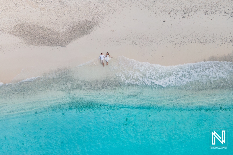 Engagement photoshoot session at Cas Abao Beach
