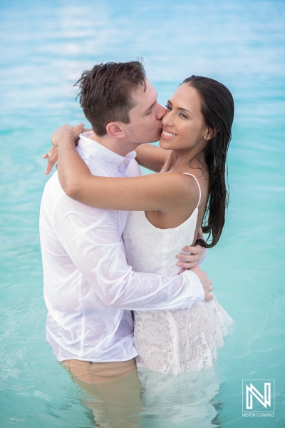 Engagement photoshoot session at Cas Abao Beach