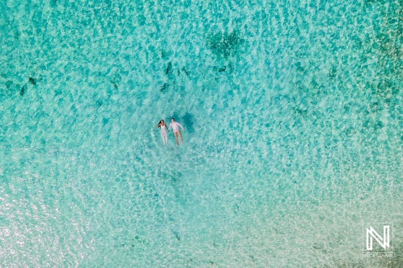 Engagement photoshoot session at Cas Abao Beach