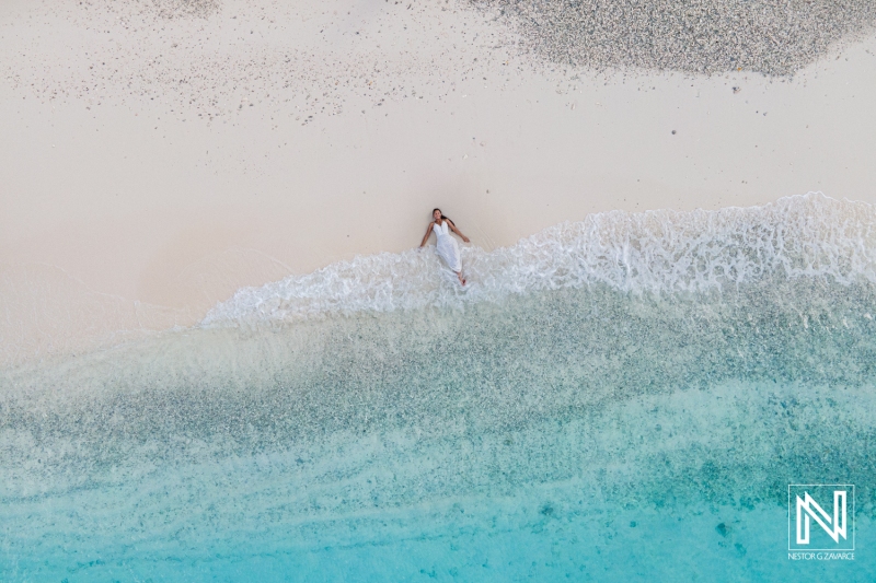 Engagement photoshoot session at Cas Abao Beach