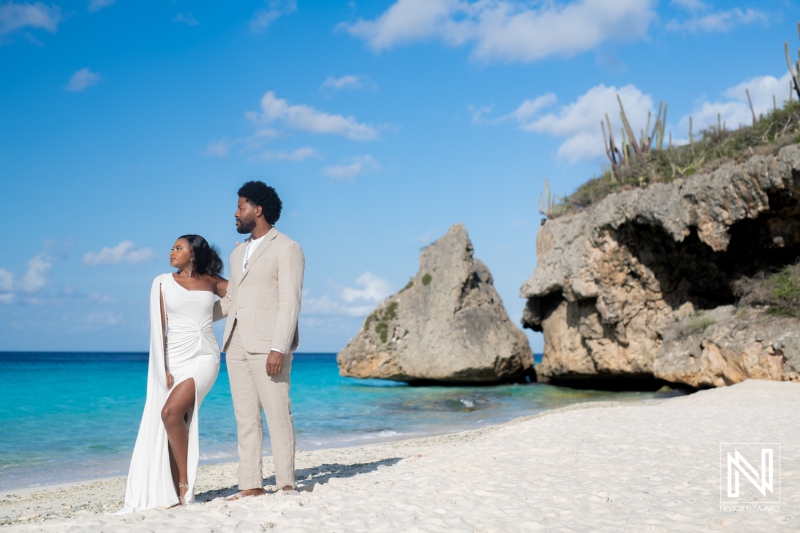 Engagement photoshoot at Cas Abao Beach
