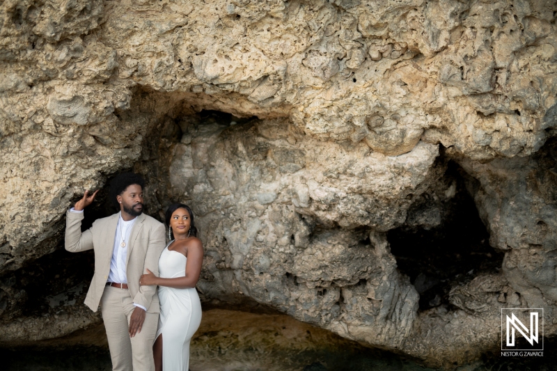 Engagement photoshoot at Cas Abao Beach