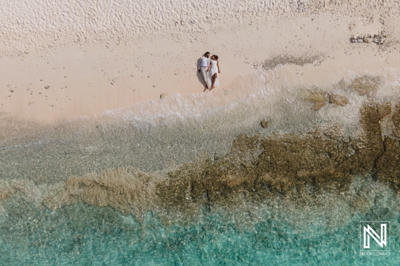 Engagement photoshoot at Cas Abao Beach