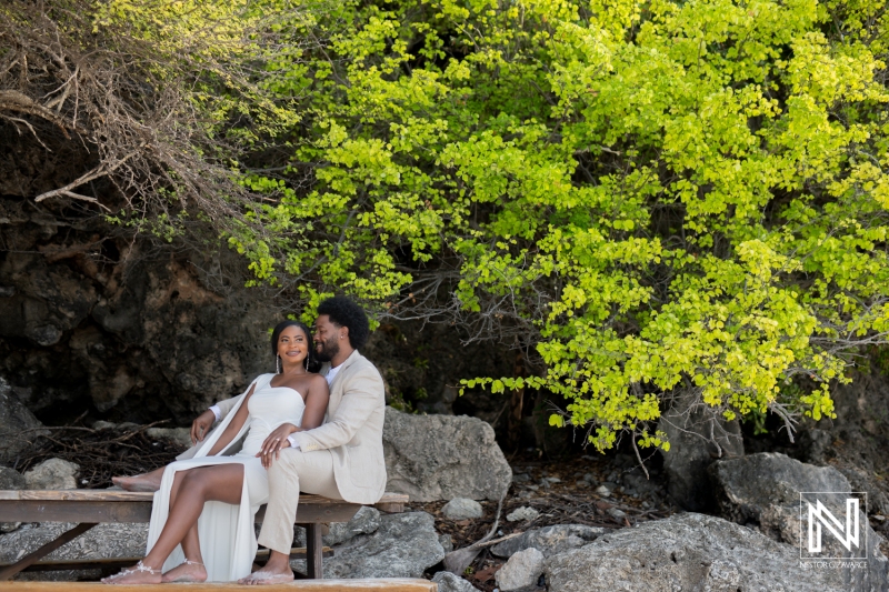 Engagement photoshoot at Cas Abao Beach