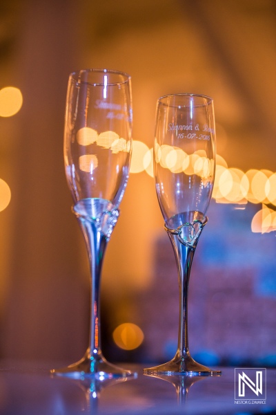 Wedding champagne glasses