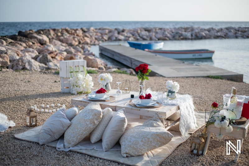 Sunset Wedding Proposal in Curacao