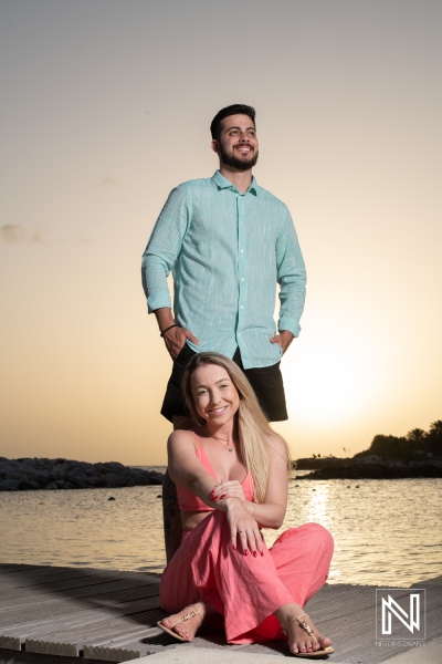 Sunset Wedding Proposal in Curacao