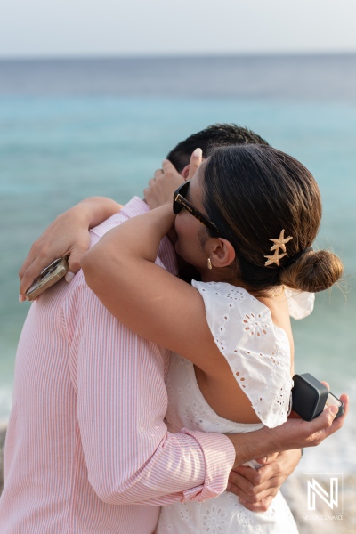 Surprise Beach Proposal in Curacao