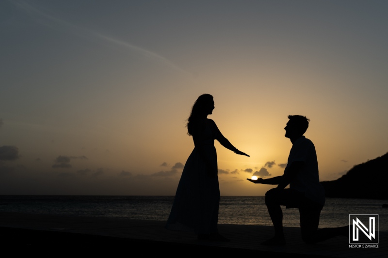 Romantic Engagement at Porto Mari