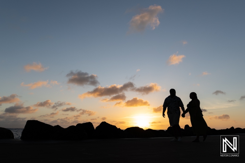 Wedding proposal at Avila Beach Hotel brings joy at sunset near the ocean
